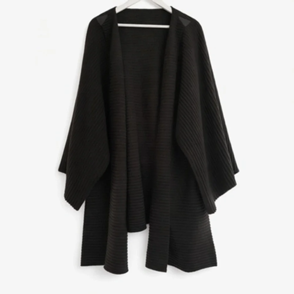 Design House Stockholm Pleece Poncho Wrap Jacket Black MoMA Marianne Abelsson OS